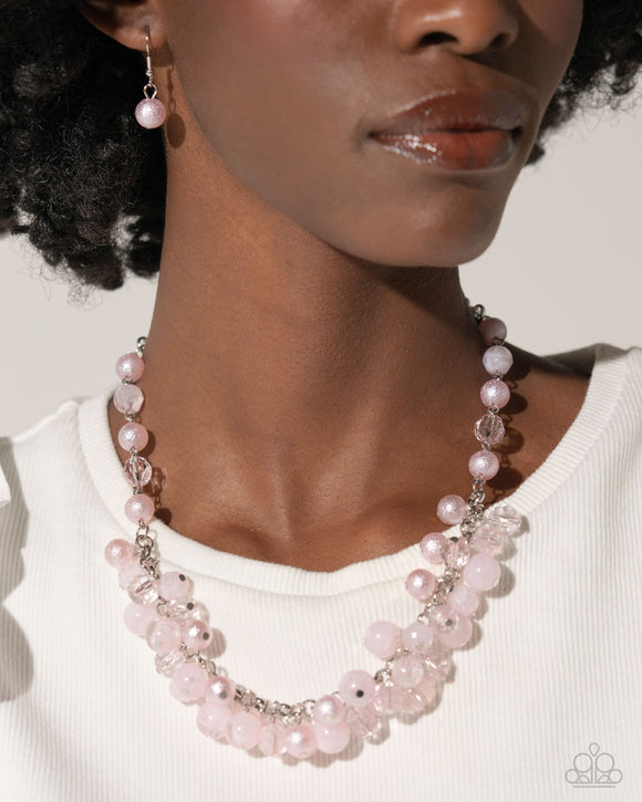 Paparazzi Pearl Pandora - Pink Necklace