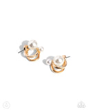 Paparazzi Sophisticated Socialite - Gold Earring