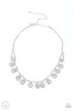Paparazzi Princess Prominence - White Necklace