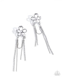 Paparazzi Good Luck Babe! - White Post Earring