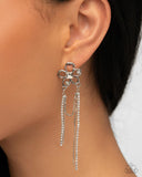 Paparazzi Good Luck Babe! - White Post Earring