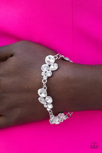 Paparazzi Duchess Dowry - White Bracelet