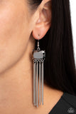 Paparazzi Dreaming of TASSELS - Silver Earring