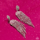 Paparazzi A Toast To You - Pink Post Earrings