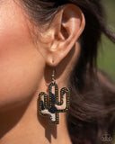 Paparazzi Western Worth - Brass Earrings