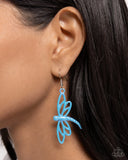 Paparazzi Dapper Dragonfly - Blue Earring