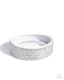 Paparazzi Sprinkling Studs - White Bracelet