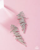 Paparazzi Scattered Surety - White Earring
