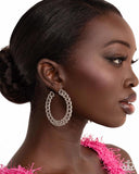 Paparazzi Interlocked Icing - White Earring