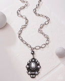 Paparazzi Vintage Selfie - White Necklace