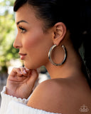 Paparazzi Sleek Spotlight - Silver Earring