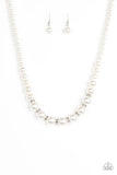 Paparazzi Showtime Shimmer - White Necklace