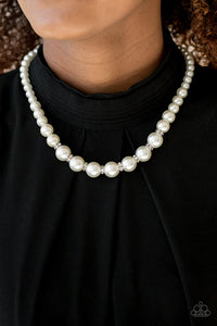 Paparazzi Showtime Shimmer - White Necklace