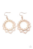 Paparazzi Modest Mandalas - Rose Gold Earrings