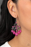 Paparazzi Dip it GLOW - Pink Earring