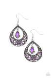 Paparazzi All-Girl Glow - Purple Earrings