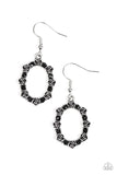 Paparazzi Rosy Royal - Black Earrings