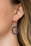 Paparazzi Rosy Royal - Black Earrings