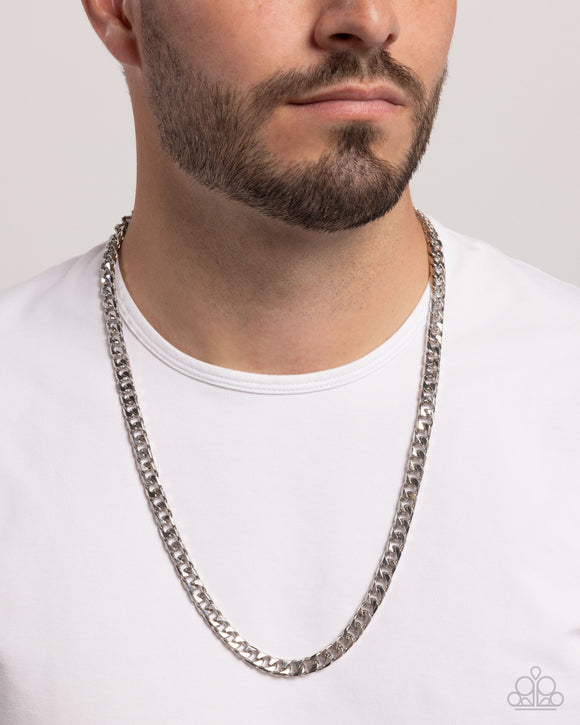 Paparazzi The Game CHAIN-ger  - Silver Necklace