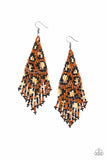 Paparazzi Bodacious Bombshell - Brown Earrings