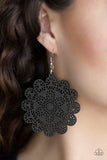 Paparazzi Coachella Cabaret - Black Earrings