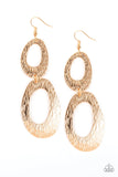 Paparazzi Ive SHEEN It All - Gold Earrings