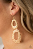 Paparazzi Ive SHEEN It All - Gold Earrings