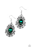 Paparazzi Regal Razzle - Green Earrings