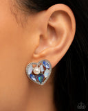 Paparazzi Enamored Effect - Blue Earring