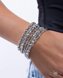 Paparazzi ICE Knowing You - Silver Bracelet