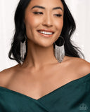 Paparazzi Streamlined Shimmer - White Earring