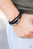 Paparazzi Off Road Rebel - Black Bracelet