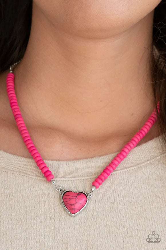 Paparazzi Country Sweetheart - Pink Necklace