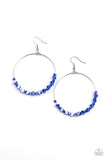 Paparazzi Glimmering Go-Getter - Blue Earrings