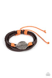 Paparazzi FROND and Center - Orange Bracelet