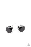 Paparazzi Modest Motivation - Black Earring