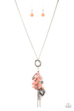 Paparazzi AMOR to Love - Orange Necklace