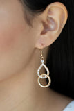 Paparazzi Red Carpet Couture - Gold Earrings