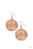 Paparazzi Dubai Décor - Rose Gold Earring