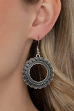 Paparazzi Mayan Mardi Gras - Silver Earring