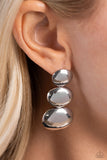 Paparazzi Futuristic Fantasy - Silver Earring