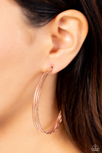 Paparazzi Candescent Curves - Copper Earring