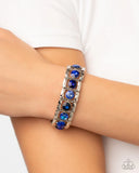 Paparazzi Taking SQUARE Of Business - Blue Bracelet