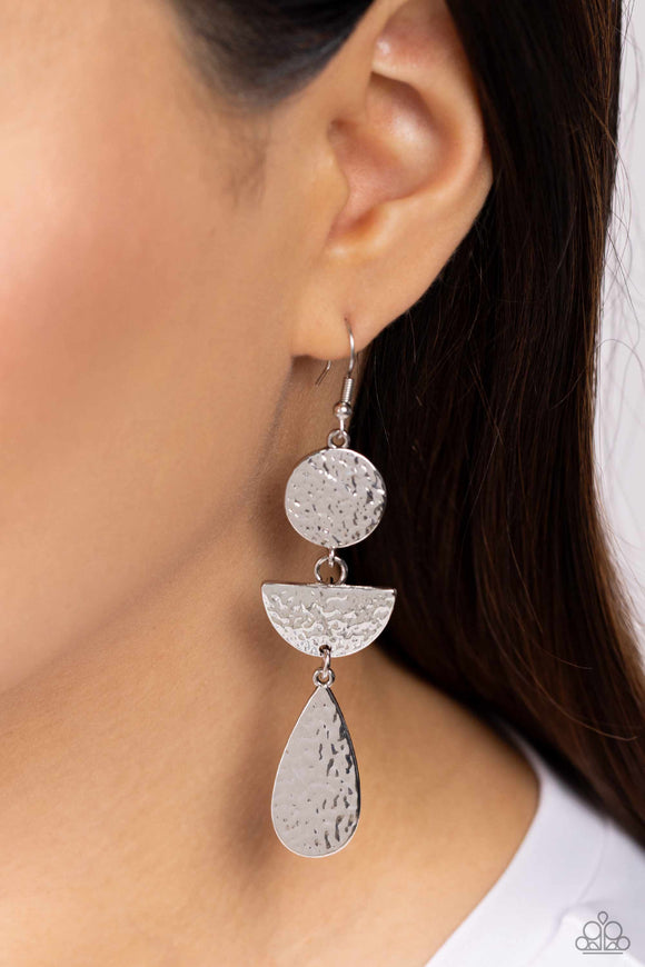 Paparazzi Artisanal Allure - Silver Earring