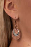 Paparazzi Hammered Homespun - Copper Earring