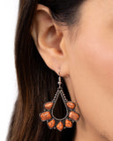 Paparazzi Mesa Trek - Orange Earring