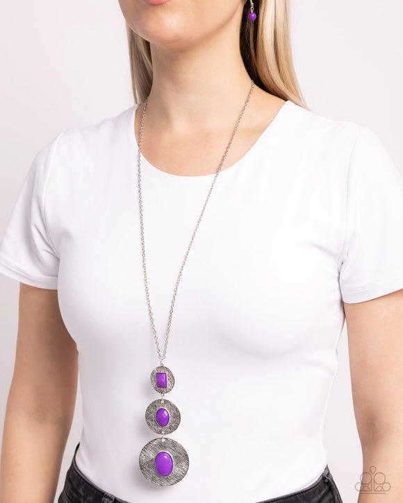 Paparazzi Talisman Trendsetter - Purple Necklace