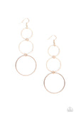 Paparazzi Urban Ozone - Rose Gold Earring