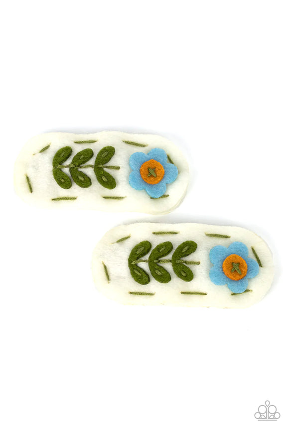Paparazzi Floral Whimsy - Blue Hair Clip