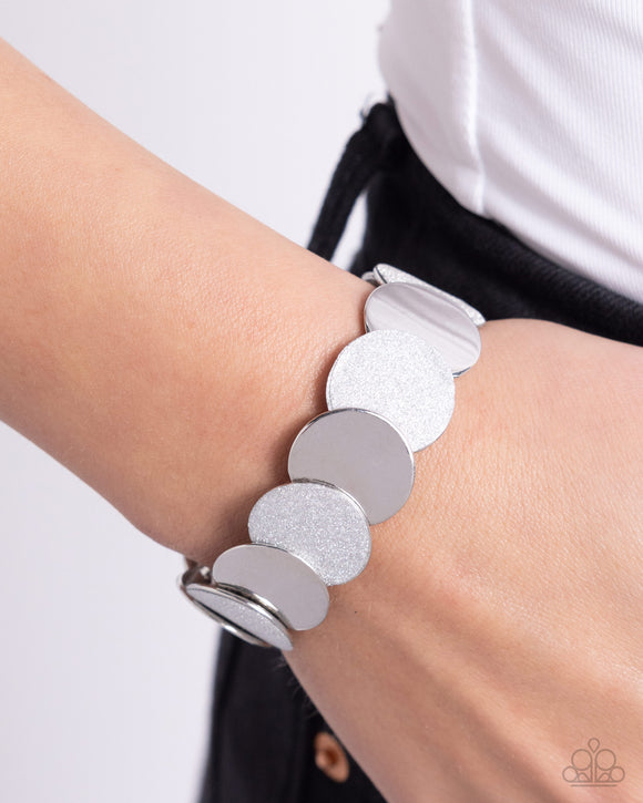 Paparazzi Demurely Disco - Silver Bracelet